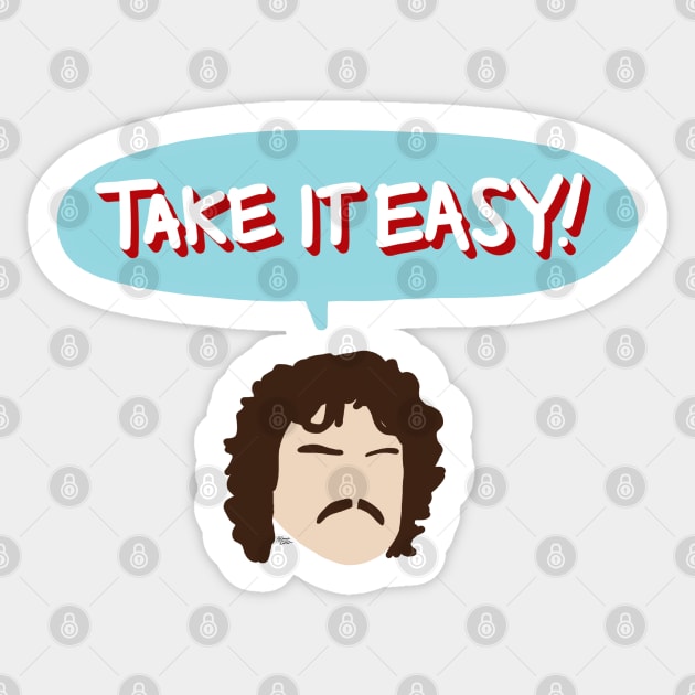 Take It Easy! Sticker by La Tiendita de Blanquita